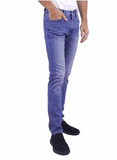 GIORDANO Men's Low Rise Skinny Jeans - Blue  - Image 1