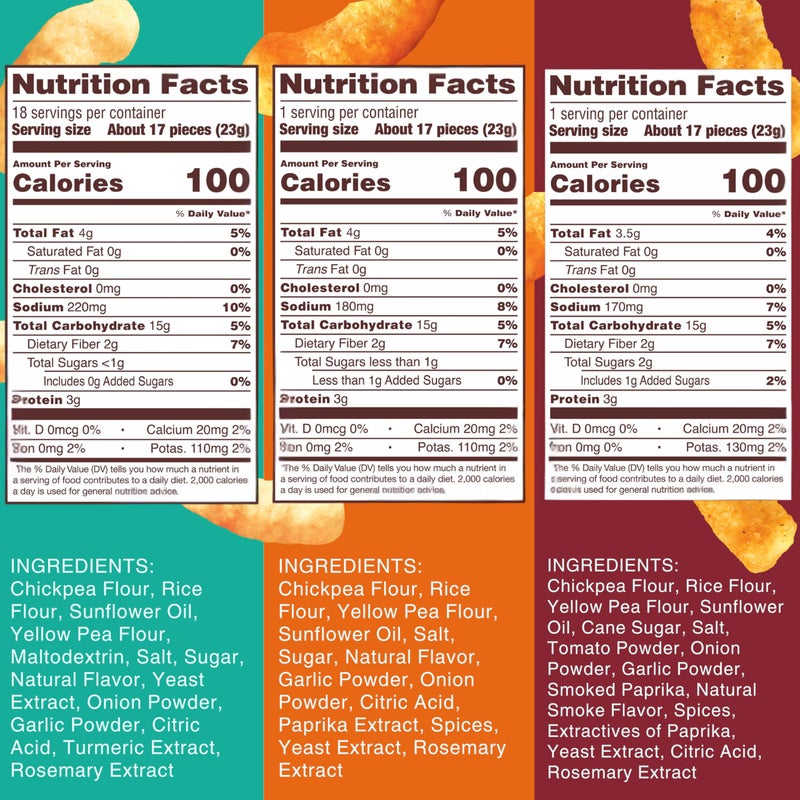 Hippeas Chickpea Puffs, Variety Pack: Vegan White Cheddar, Nacho Vibes, Barbecue, Sriracha, 0.8 Ounce (Pack of 18), 3g Protein, 2g Fiber, Vegan, Gluten-Free, Crunchy, Plant Protein Snacks - Image 4