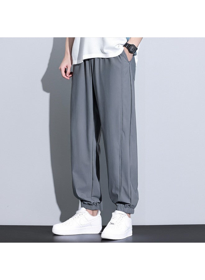 EPTISON 2025 Summer Men's Elastic Cuffed Casual Pants - Stylish Loose-fit Thin Trousers For Men - Image 2