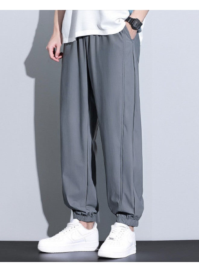 EPTISON 2025 Summer Men's Elastic Cuffed Casual Pants - Stylish Loose-fit Thin Trousers For Men - Image 1