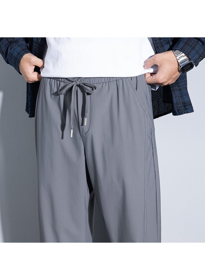 EPTISON 2025 Summer Men's Elastic Cuffed Casual Pants - Stylish Loose-fit Thin Trousers For Men - Image 5