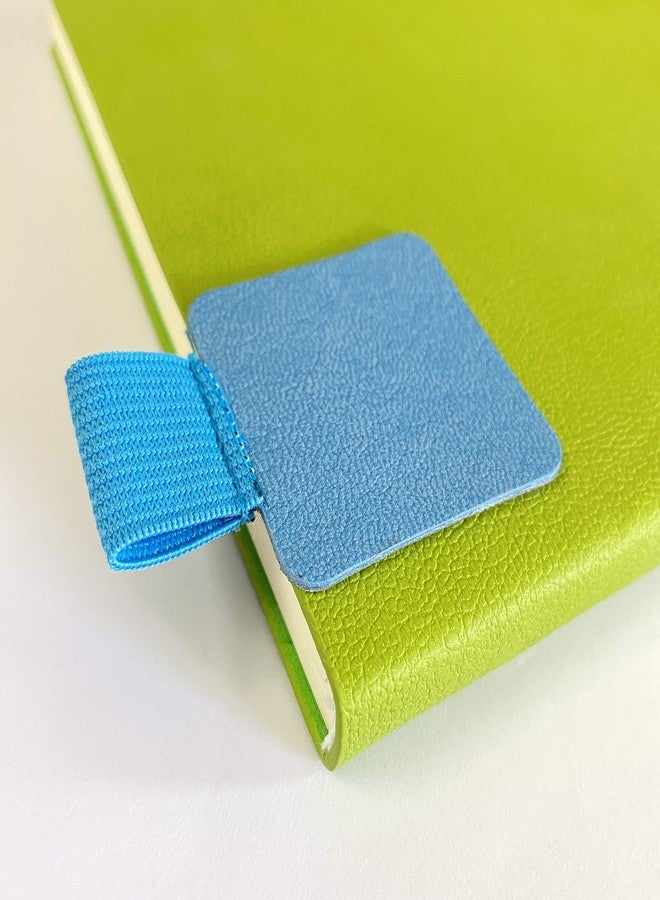 Cafurty 6 Pcs Pen Holder, Self Adhesive PU Leather Durable Pen Loop Pencil Holder with Elastic Compatible with Pens, Apple iPad, Tablet, Notebook, Journal, Calendar and More - 6PCS Blue - Image 5