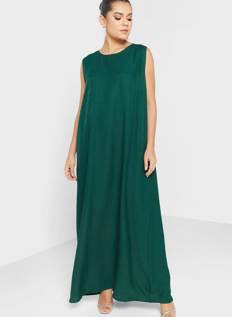 hayas closet Embellished Wide Sleeve Abaya