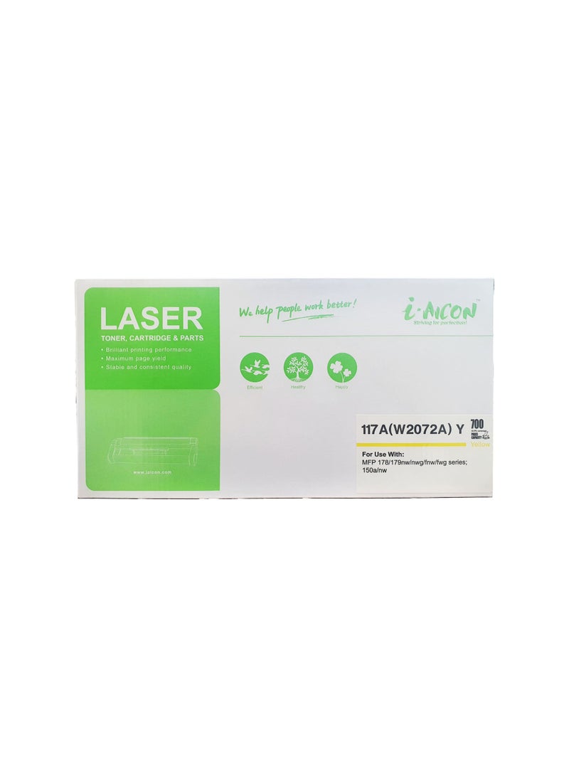 i-AICON ​​​​i-Aicon Compatible Laser Toner Yellow (HP W2072A | 117A) - Image 1
