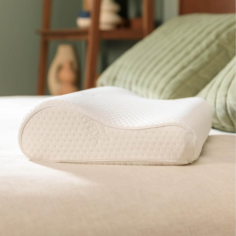Tempur-Pedic , Standard TEMPUR-Neck Pillow, Medium Profile-2-Pack, White 2 Count - Image 1