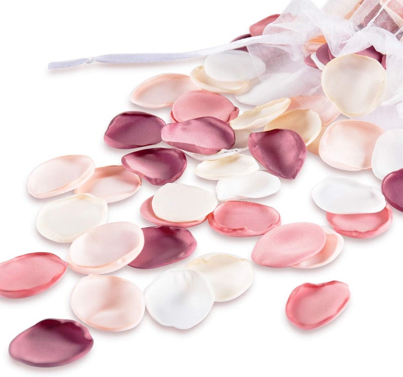 Der Rose 300pcs Artificial Flowers Silk Rose Petals Flower Girl Scatter Petals for Aisle Centerpieces Table Confetti Party Favors Home Wedding Decorations - Image 1