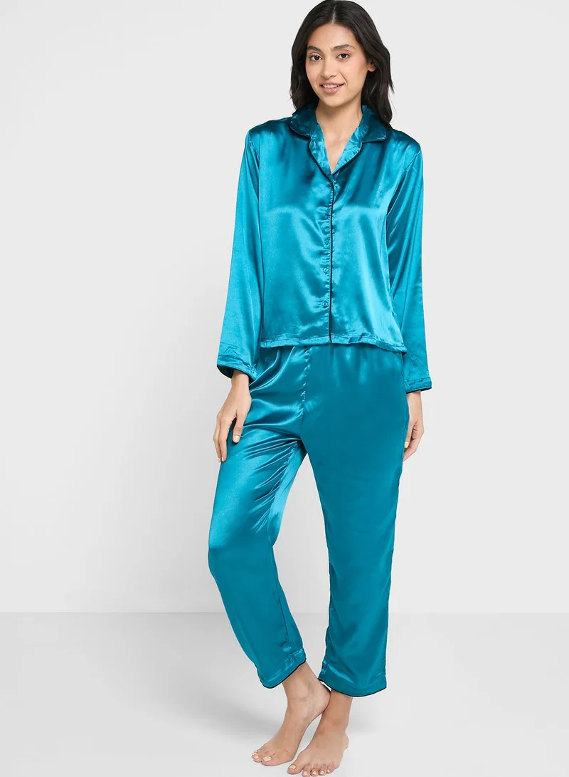 ELLA Colourblock Pyjama Set