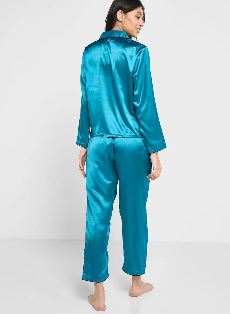 ELLA Colourblock Pyjama Set