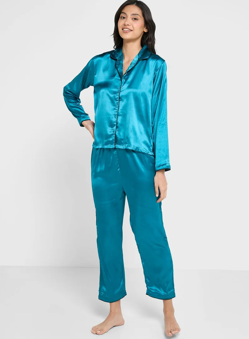 ELLA Colourblock Pyjama Set