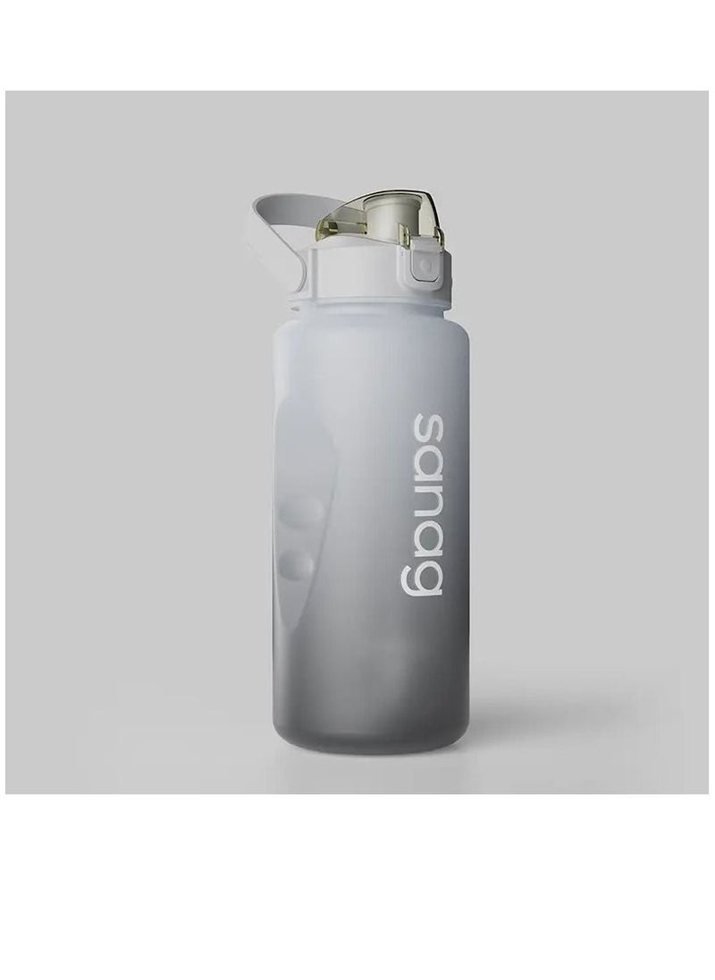 sanag Portable Outdoor Sports Water Bottle With Hand Strap Large-Capacity Gradient Color Drink Bottle 2L  - Image 1