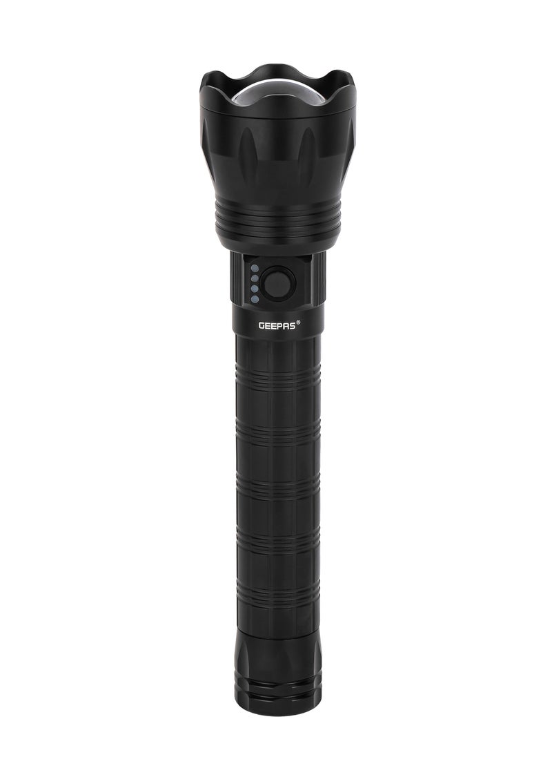 GEEPAS Zoomable 135MM Rechargeable Flashlight With Power Bank| Cree Led GFL4650  - Image 1