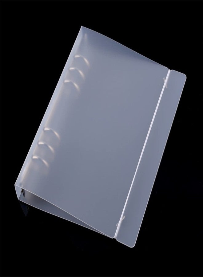 BAOFALI A5 6 Ring Binder Cover Clean Transparent Soft PVC for Refillable Notebook Shell withMatte surfaceforStamp & Die Storage - Image 1