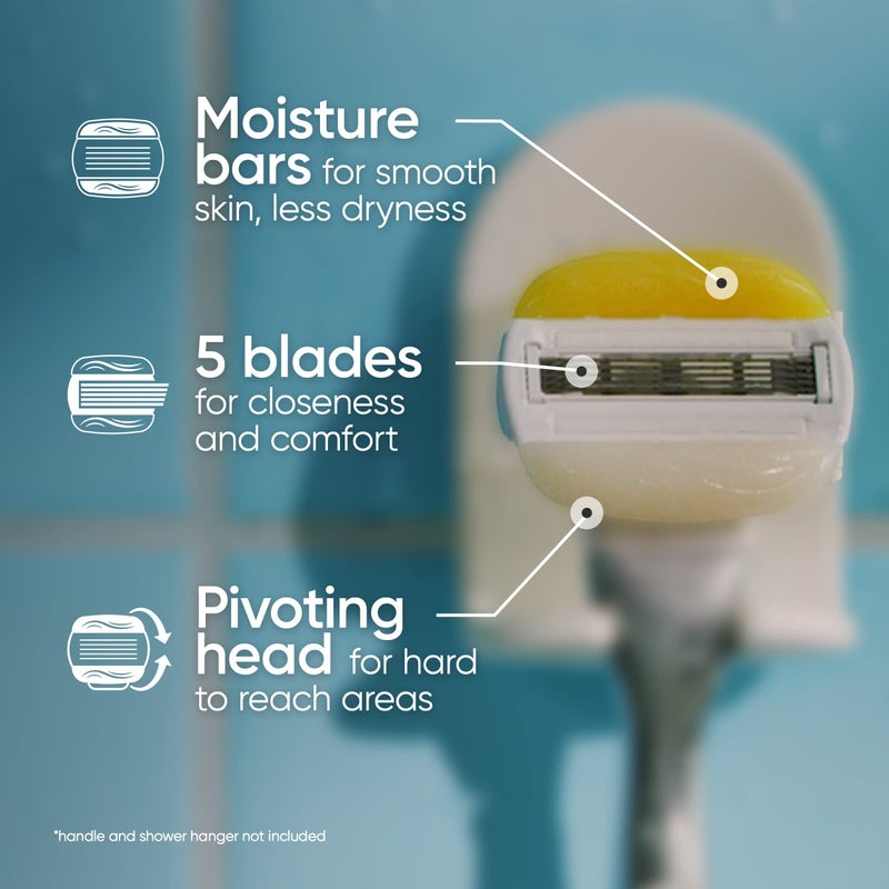 Gillette شفرات حلاقة جيليت فينوس كومفورت غلايد للنساء، 6 قطع، معطر برائحة جوز الهند من أولاي - Image 2