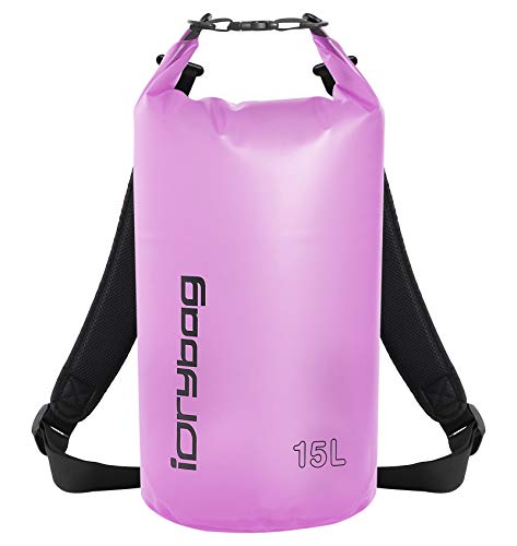 IDRYBAG Clear Dry Bag Waterproof 2L/5L/10L/15L/20L, Small Dry Sack Waterproof Bag for Kayaking - Image 1