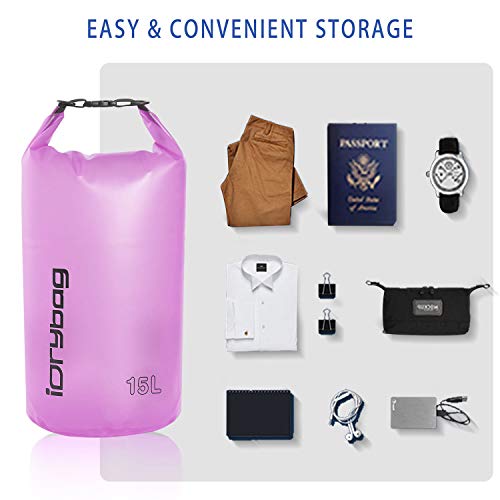 IDRYBAG Clear Dry Bag Waterproof 2L/5L/10L/15L/20L, Small Dry Sack Waterproof Bag for Kayaking - Image 4
