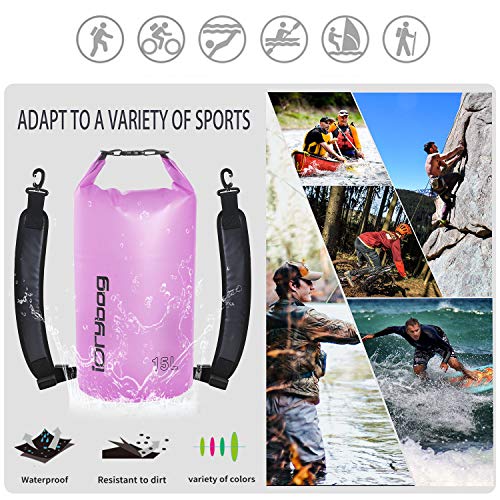 IDRYBAG Clear Dry Bag Waterproof 2L/5L/10L/15L/20L, Small Dry Sack Waterproof Bag for Kayaking - Image 5