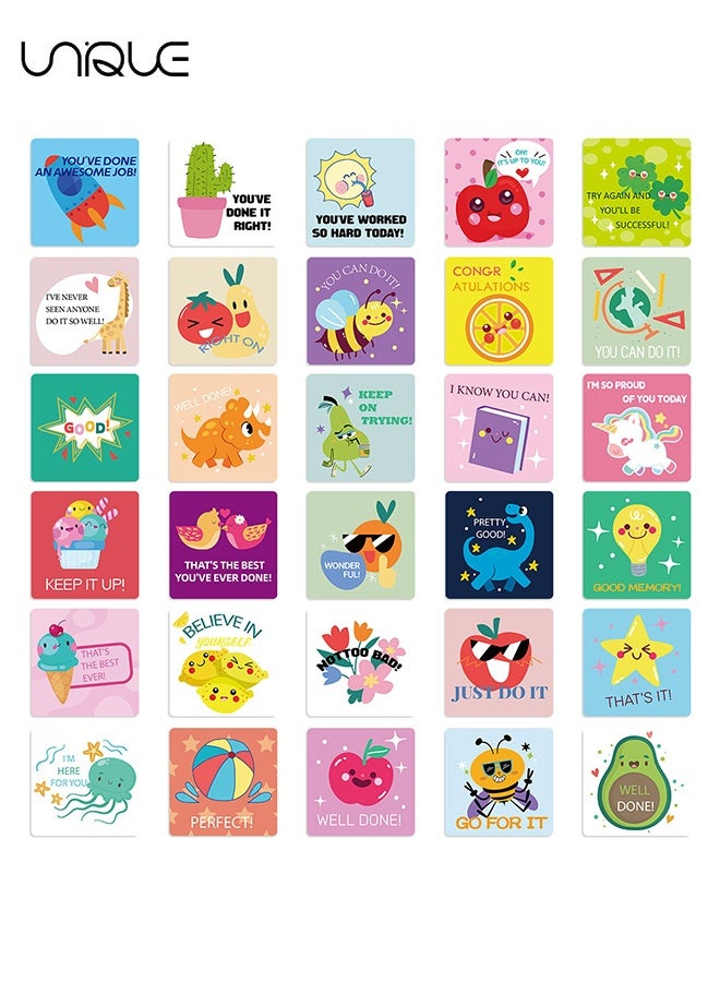 60Pieces Lunch Box Notes for Kids Cute Lunchbox Notes for Kindergartners Inspirational and Motivational Notebook Kids Back to School Gifts,60 Style - 3.5" ×3.5" - Image 4