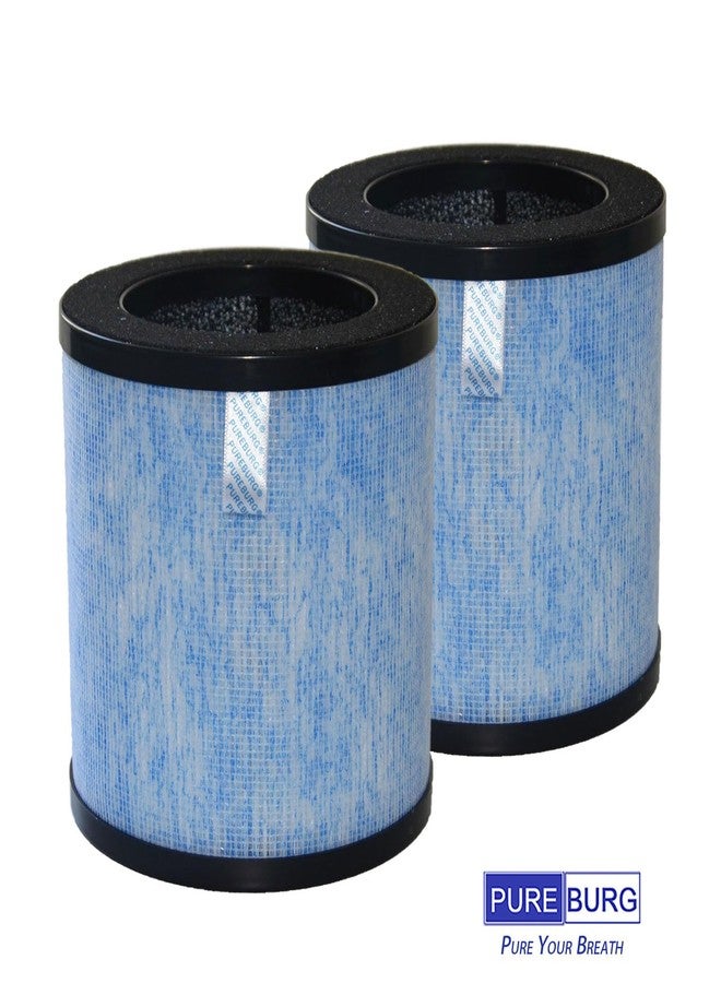 PUREBURG فلتر بديل PUREBURG MJ002H-RF متوافق مع جهاز تنقية الهواء POMORON MJ002H MGK21J02، عبوة من قطعتين، فلتر H13 True HEPA رباعي المراحل - Image 5