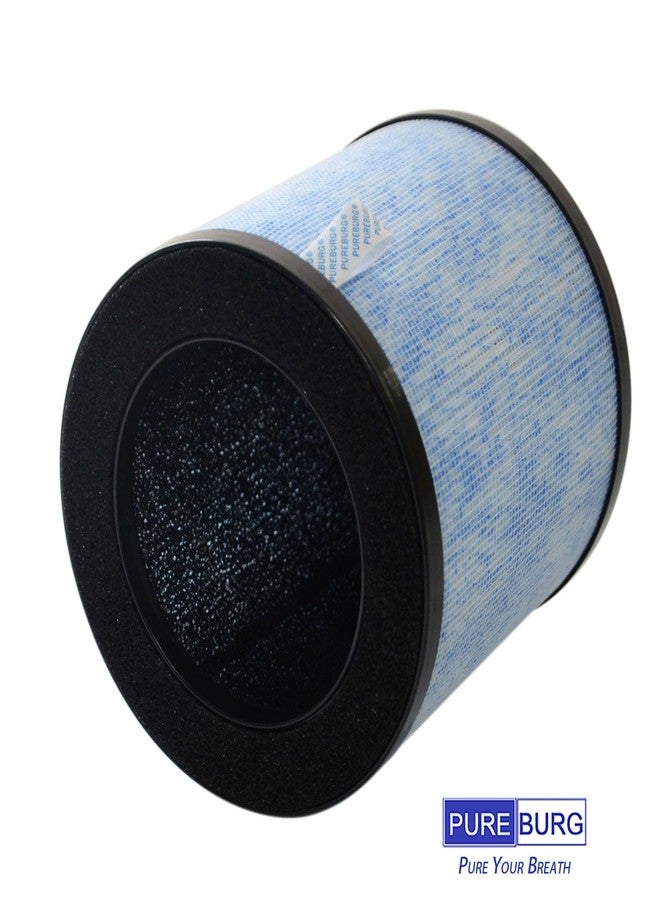 PUREBURG فلتر بديل PUREBURG MJ002H-RF متوافق مع جهاز تنقية الهواء POMORON MJ002H MGK21J02، عبوة من قطعتين، فلتر H13 True HEPA رباعي المراحل - Image 3