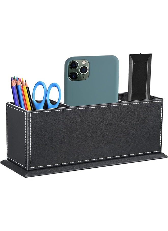 Miya Leather Multifunctional Pen Holder Storage Box Desk Organizer Office Supplies Stationery Desktop Storage Box  - Image 5