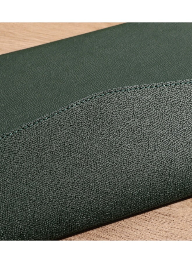 PU Leather A4 Document Holder File Organizer Filing Envelope Portfolio Case Tablet Sleeve with Magnetic Snap Closure for Home School Office Stationery LightGreen - Image 3