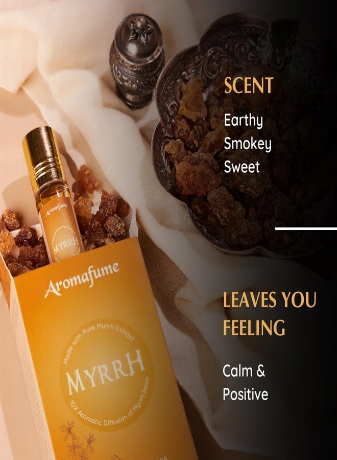 Aromafume Resin((Myrrha) Essential Oil Roll-On Blend by Aromafume | 3 x 6ml / 3 x 0.2 Fl Oz | Made with Commiphora Myrrha, native to East Africa | For meditation, spiritual awakening, prayer and wellness - Image 3