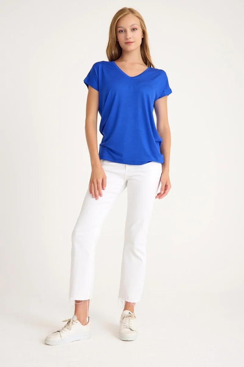 كوتن كونسيبت 3 Piece Short Sleeve Cotton V Neck T-Shirt