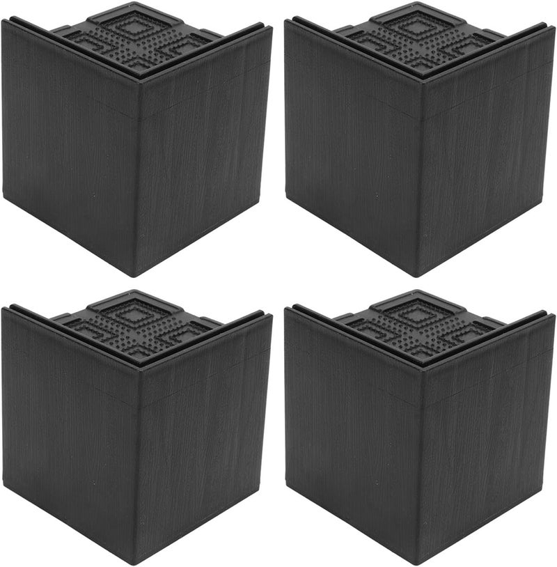 4Pcs Furniture Risers | 3in Height for Washing Machine/Bed/Couch | EVA Plastic Support Up to 2200LBS | Grip - Enhanced & Long - Lasting - Image 2