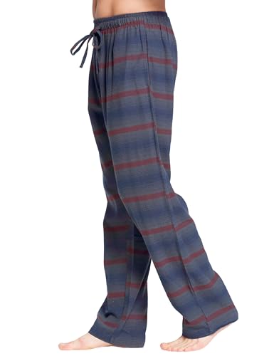 CYZ Men's 100% Cotton Super Soft Flannel Plaid Pajama Pants,Crocodile Plaid,Large - Image 4