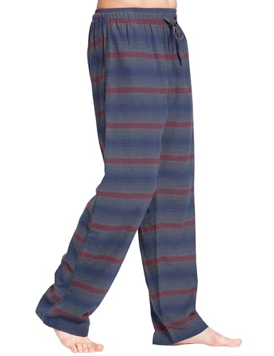 CYZ Men's 100% Cotton Super Soft Flannel Plaid Pajama Pants,Crocodile Plaid,Large - Image 3