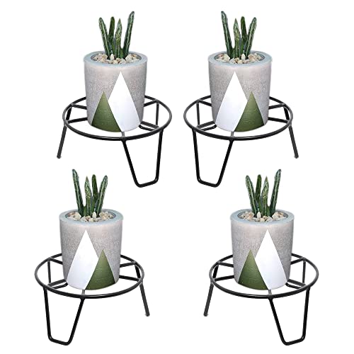 CRAFTCASTLE Craft Castle Stylish Iron Indoor/Outdoor Italiano Flower Pot/Plant Stand for Home Garden or Balcony Decor(Black) (4) - Image 4