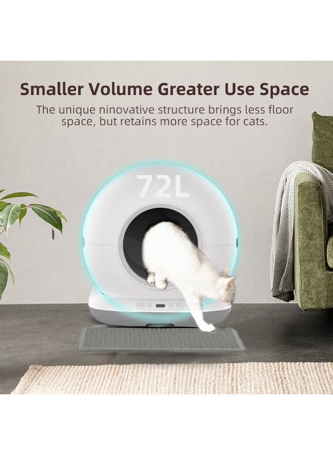Knox Powering Generations Self Cleaning cat litter box automatic cat litter box 72L Extra Large Capacity, WiFi App Control with Smart Health Monitor, Odor Removal, Anti Pinch - Image 4