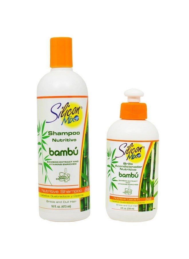 Silicon Mix Bambu Shampoo and Conditioner Combo Pack (16 Ounce Shampoo, 8 Ounce Conditioner) (Bambu)