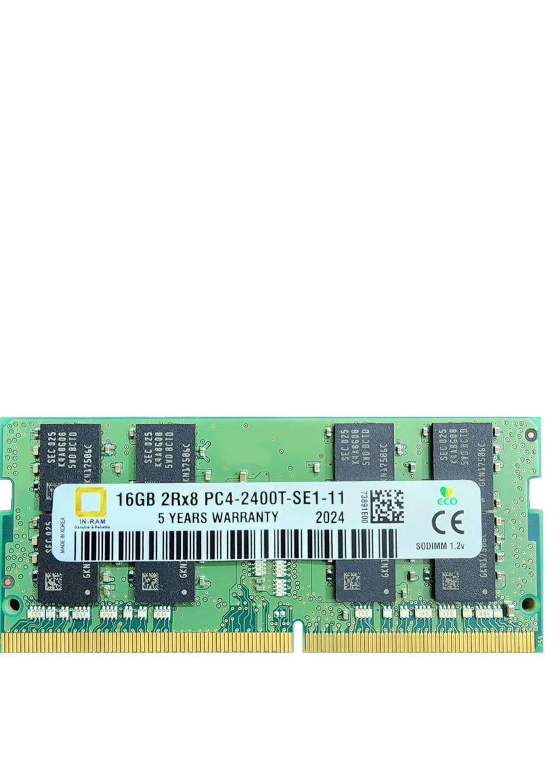 Laptop DDR4 High Speed ​​16GB RAM 2400mhz SODIMM 16GB RAM 1.2v 260 Pin 16GB DDR4 2400mhz, Made in Korea (5 Years Warranty)  - Image 1