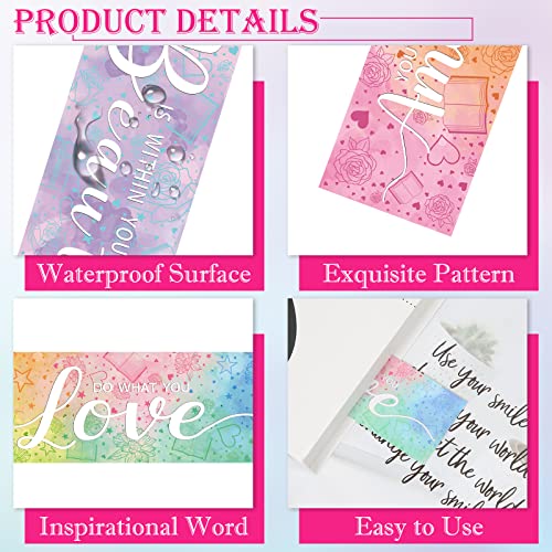 Anseal 12pcs Inspirational Bookmarks for Women Men, 6 Styles Colorful Paper Bookmarks Bulk for Book Lovers, Teachers, Reading Lovers, Gifts, Prizes, Class - Image 4