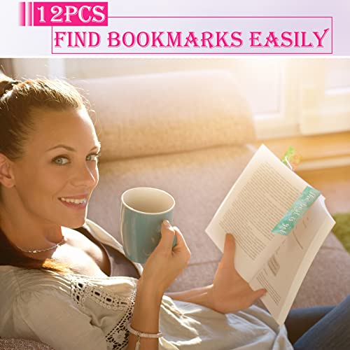 Anseal 12pcs Inspirational Bookmarks for Women Men, 6 Styles Colorful Paper Bookmarks Bulk for Book Lovers, Teachers, Reading Lovers, Gifts, Prizes, Class - Image 2