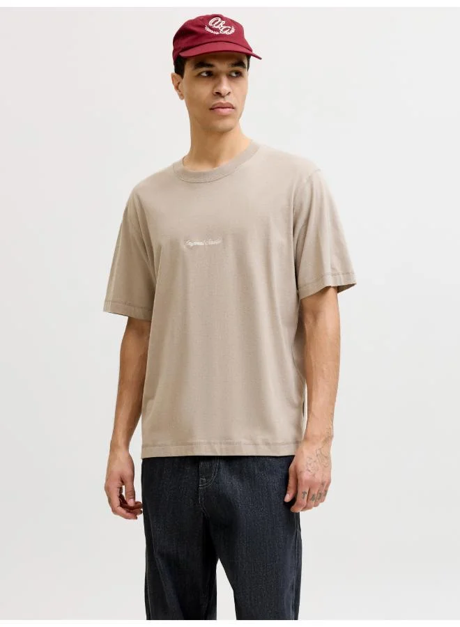 JACK & JONES 3 Pack Text Print Regular Fit T-Shirt