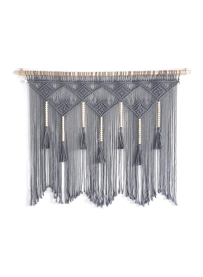 انتيكيانو مكرمية جدارية كبيرة للتعليق على الحائط، ديكور عصري بوهيمي 99x78 سم - Image 1