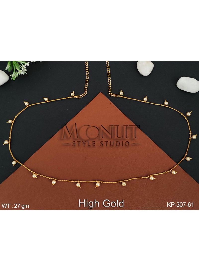 Traditional Gold-Tone Floral Kamarbandh