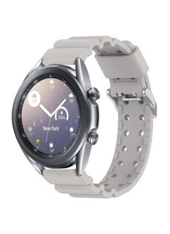 Replacement Strap For Samsung Galaxy Watch3 41mm Armor Pure Color Silicone Watch Band Grey