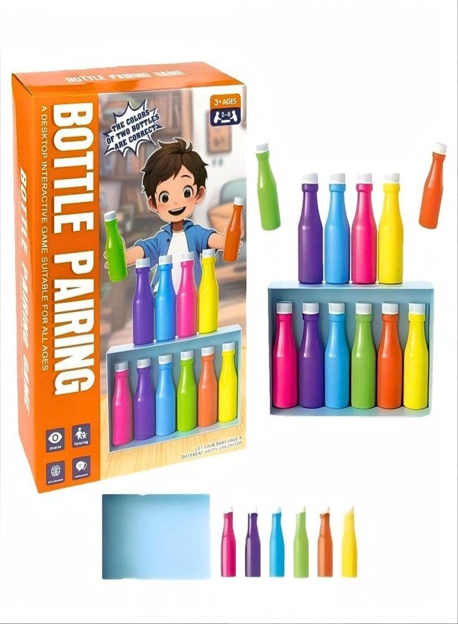 Tickles Bottle Pairing Color Matching Game | Fun Memory & Logic Board for Kids & Adults Family Party & Travel Game (Ages: 3+ Years, Players: 2-8) - Image 1