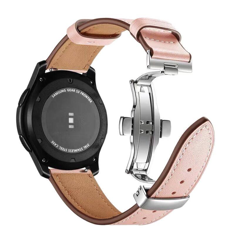 سوار ساعة ذكية سوار جلدي كلاسيكي متوافق مع Apple Watch 38/40/41/42/44/45/49mm بملاءمة قابلة للتعديل وحزام بديل باللون أبيض قابل للتعديل - Image 5