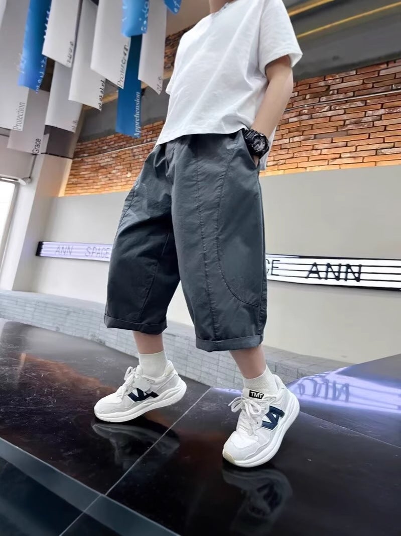 Boys' Summer Shorts Five-Point Cargo Pants Stylish Thin Model For Older Children Summer Boys' Casual Pants - Image 4