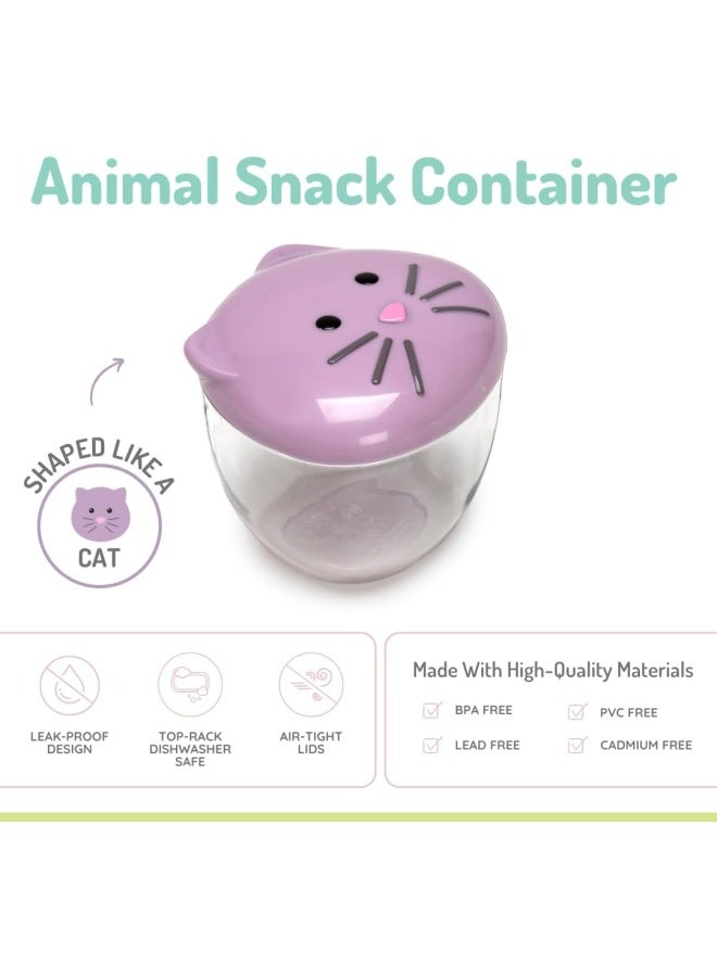 melii Animal Snack Containers - Adorable, Airtight, and Leakproof Designs for Kids - BPA Free, Easy Clean, Perfect for On the Go Snacking and Lunch Boxes - Image 2
