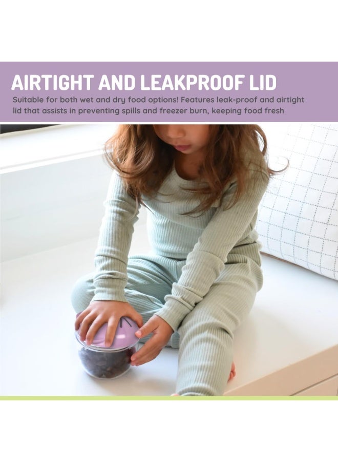 melii Animal Snack Containers - Adorable, Airtight, and Leakproof Designs for Kids - BPA Free, Easy Clean, Perfect for On the Go Snacking and Lunch Boxes - Image 4