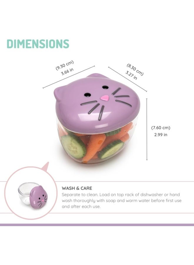melii Animal Snack Containers - Adorable, Airtight, and Leakproof Designs for Kids - BPA Free, Easy Clean, Perfect for On the Go Snacking and Lunch Boxes - Image 3
