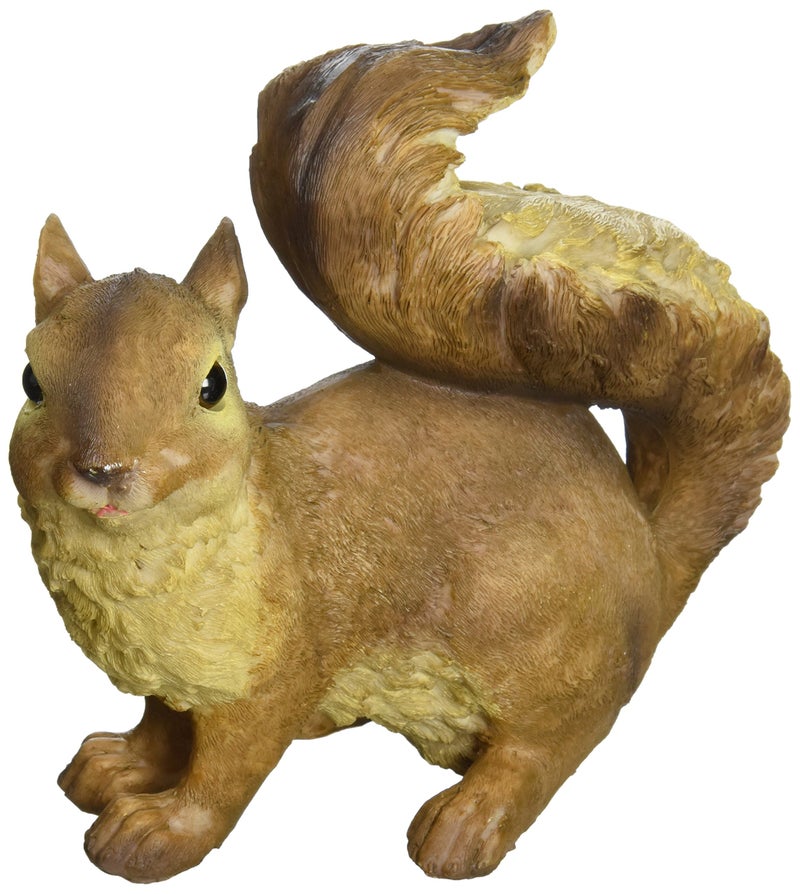 Design Toscano Scamper the Woodland Squirrel Outdoor Garden Statue, 7 Inch Tall, Cast Stone Resin, Brown Finish - Image 1