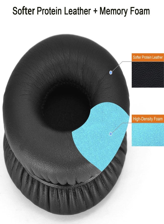 defean HD V8 V10 V12 defean Replacement Ear Pads Ear Cushion Cover Compatible with Sol Republic Tracks HD V8 V10 V12 On-Ear Wired Headphone, Softer Leather,High-Density Noise Cancelling Foam (Black) - Image 3