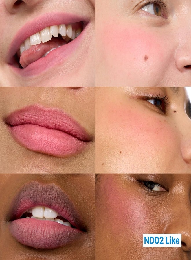 فوي أحمر خدود وشفاه ناعم على شكل بودنغ مع قلادة مفاتيح | لحظات مميزة | أحمر خدود خفيف الوزن وقابل للتعديل، متعدد الاستخدامات بلمسة نهائية ناعمة غير لامعة | 5 غرام - Image 3