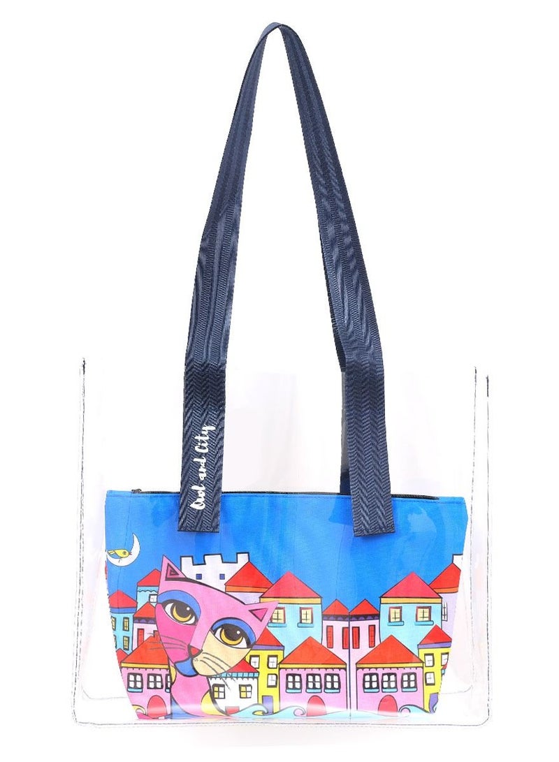 Biggdesign حقيبة تسوق وشاطئ شفافة على شكل بومة - Image 1